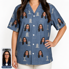 Women's Epitaph Escapades Custom Face Hawaiian Shirt