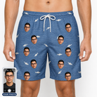 Men's Mako Minnows Custom Face Beach Shorts