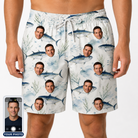 Men's Castaway Catch Custom Face Beach Shorts