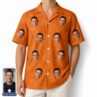 Men's Pineapple Jukebox Custom Face Hawaiian Shirt