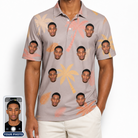 Men's Leafy Lei Custom Face Polo Shirt