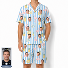 Men's Flamingo Fizz Custom Face Shirt & Shorts Set