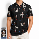 Men's Doggo Dandies Custom Dog Face Polo Shirt