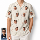 Men's Brilliant Bachelorette Custom Face Hawaiian Shirt