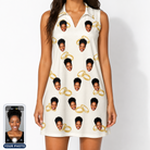 Women's Paired Piers Custom Face V-Neck Dress