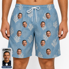 Men's Polyp Parade Custom Face Beach Shorts