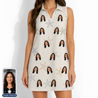 Women's Aster Drift Custom Face V-Neck Dress
