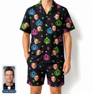 Men's Lantern Lunacy Custom Face Shirt & Shorts Set