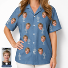 Women's Trophy Toppers Custom Face Hawaiian Shirt