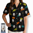 Women's Frisbee Flingers Custom Dog Face Hawaiian Shirt