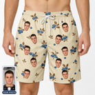 Men's Cobalt Cobblers Custom Face Beach Shorts