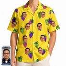 Men's Vineyard Vibes Custom Face Hawaiian Shirt