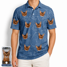 Men's Mittens Mingle Custom Cat Face Polo Shirt