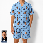 Men's Ganache Guffaws Custom Face Shirt & Shorts Set