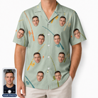 Men's Pole Position Custom Face Hawaiian Shirt