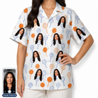Women's Taffy Twirl Custom Face Hawaiian Shirt