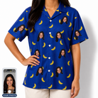 Women's Bunch Buzz Custom Face Hawaiian Shirt