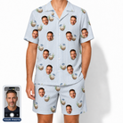 Men's Rum Reverie Custom Face Shirt & Shorts Set