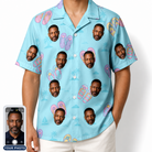 Men's Flipflop Fanfare Custom Face Hawaiian Shirt