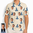 Men's Witchy Whirl Custom Face Polo Shirt