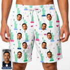 Men's Lady Landmark Custom Face Beach Shorts