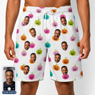 Men's Patch Prowlers Custom Face Beach Shorts