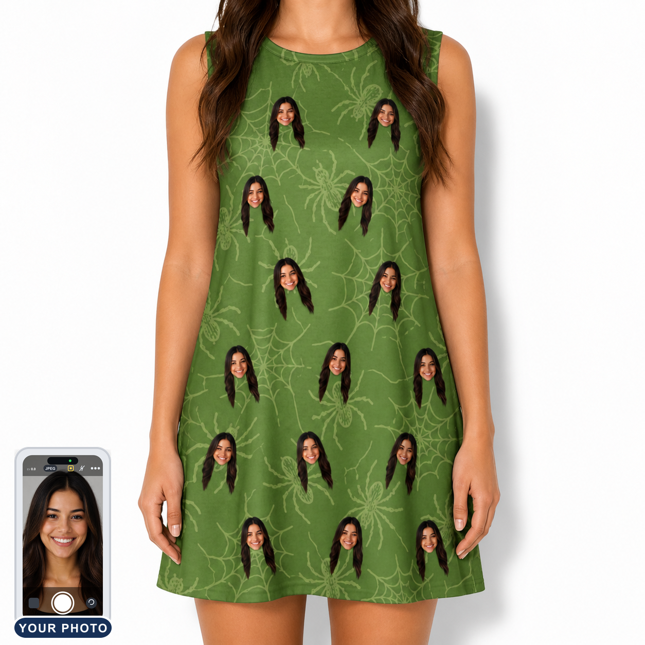 Women's Chitin Chicanery Custom Face Tank Dress