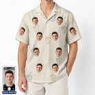 Men's Toast Tiaras Custom Face Hawaiian Shirt
