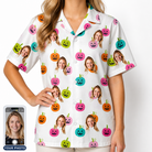 Women's Patch Prowlers Custom Face Hawaiian Shirt