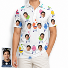 Men's Cousin Cookout Custom Face Polo Shirt
