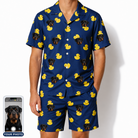Men's Quack Pack Custom Dog Face Shirt & Shorts Set