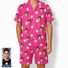 Men's Tiered Tease Custom Face Shirt & Shorts Set