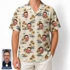 Men's Botanical Breeze Custom Face Hawaiian Shirt