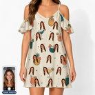 Women's Mango Matrimony Custom Face Off-Shoulder Dress