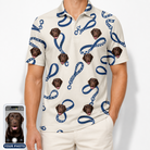 Men's Leash Lineup Custom Dog Face Polo Shirt
