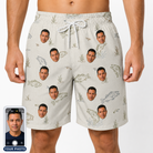 Men's Bass Bash Custom Face Beach Shorts