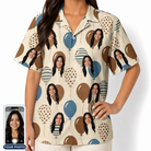 Women's Upward Uproar Custom Face Hawaiian Shirt