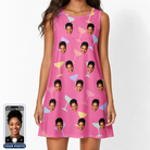 Women's Prosecco Pizzazz Custom Face Tank Dress
