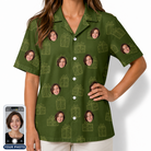 Women's Parcel Pizzazz Custom Face Hawaiian Shirt