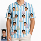 Men's Mausoleum Mirth Custom Face Polo Shirt