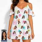 Women's Threaded Thrills Custom Face Off-Shoulder Dress