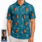 Men's Continental Crackle Custom Face Polo Shirt