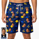 Men's Tide Tangos Custom Face Beach Shorts