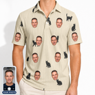 Men's Feline Frights Custom Face Polo Shirt
