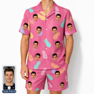 Men's Citrus Splash Custom Face Shirt & Shorts Set