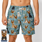 Men's Doggone Doodles Custom Dog Face Beach Shorts