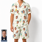 Men's Seaside Sitters Custom Face Shirt & Shorts Set