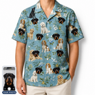 Men's Doggone Doodles Custom Dog Face Hawaiian Shirt