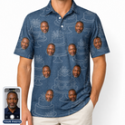Men's Bridal Batter Custom Face Polo Shirt