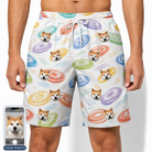 Men's Disc Dogs Custom Dog Face Beach Shorts